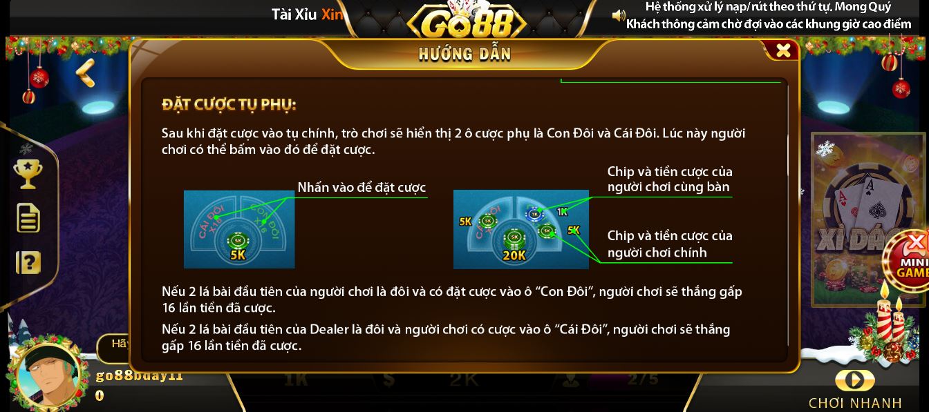 Có nên chơi xì dách tại Go88 không?